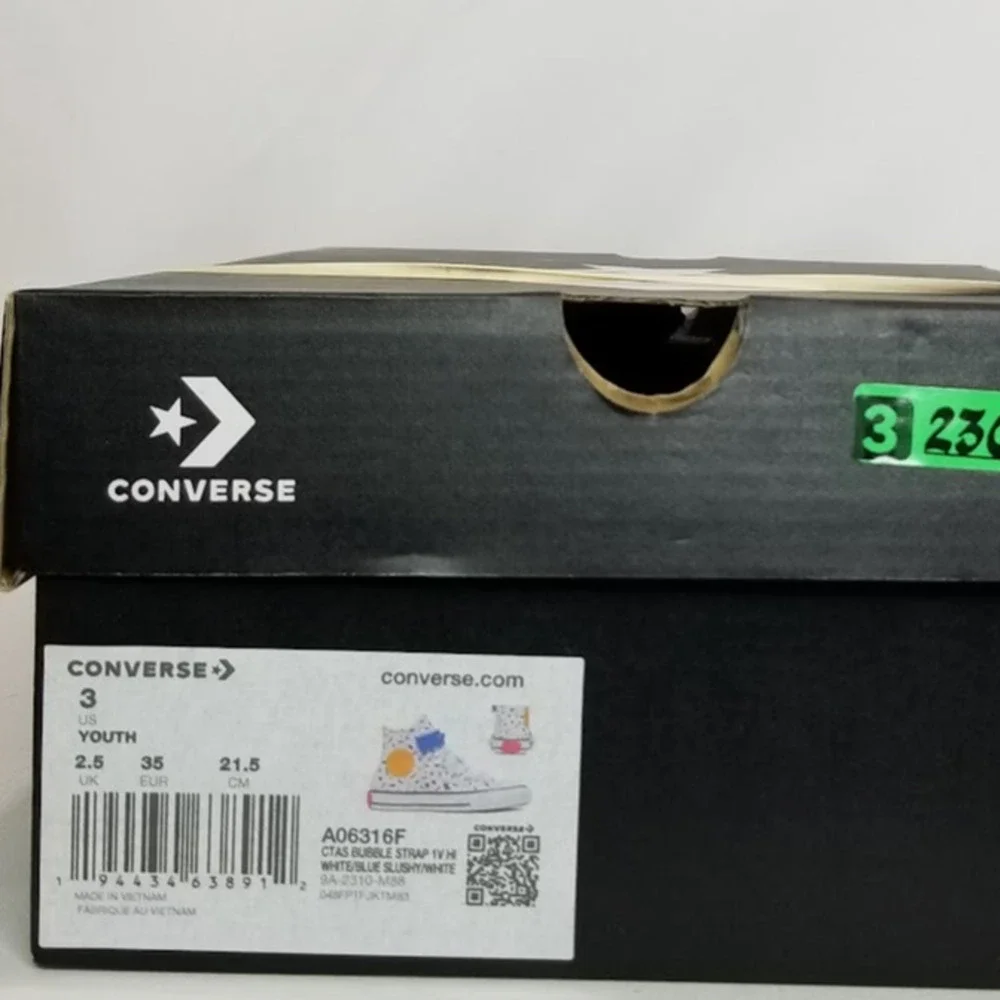 Converse CTAS Youth Bubblepop Hightop Boys Size 3 06316f NWT